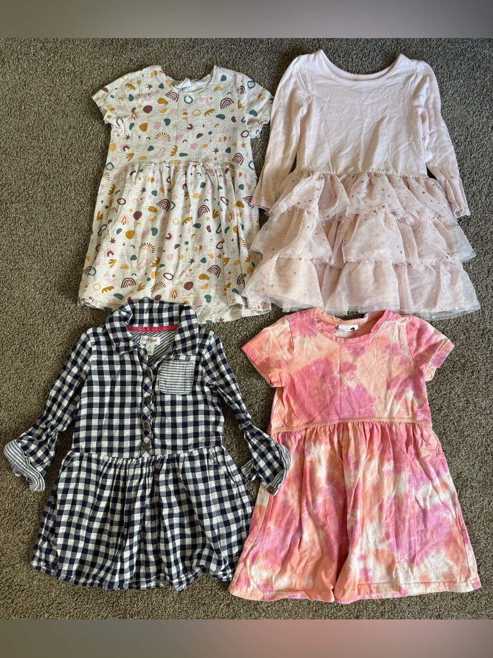 4 pieces Size 3T Dresses Girls Toddler Lot Cat & Jack and more